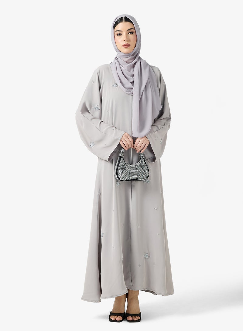hayas closet Embellished Abaya With Sheila - Image 1
